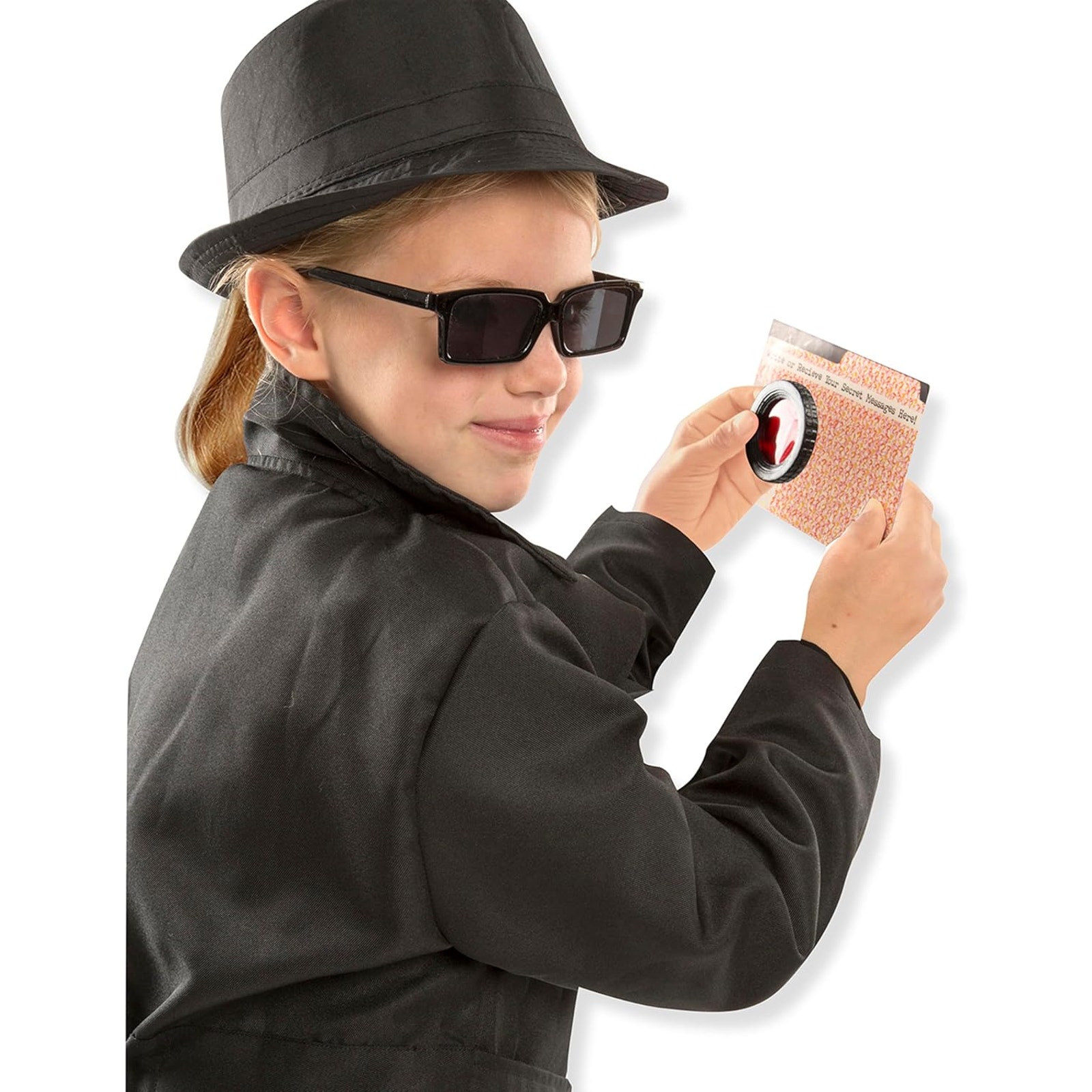 Nwt Melissa & Doug Kids Spy Costume Trench Coat & Fedora Hat Size 5-8 — image 8 of 8